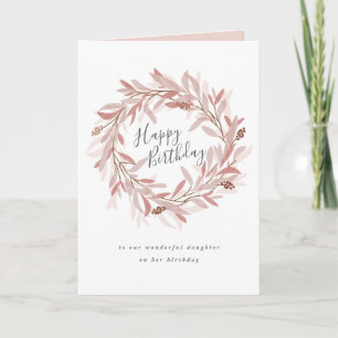 Rustikaler Kranz Alles Gute zum Geburtstag Karte