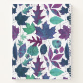 Rustikaler Kranz Aquamarines Lila Familienrezept B Notizblock (Rückseite)