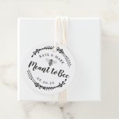 Rustikaler Kranz bedeutet Hochzeit Geschenkanhänger (Beispiel)