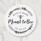 Rustikaler Kranz bedeutet Hochzeit Geschenkanhänger (Vorderseite)