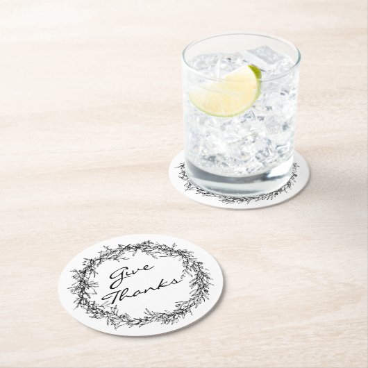 Rustikaler Kranz Dank Erntedank Untersetzer (Vor Ort)