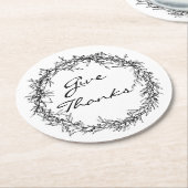 Rustikaler Kranz Dank Erntedank Untersetzer (Angewinkelt)