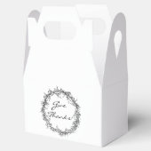 Rustikaler Kranz Dankeschön Erntedank Gefallen Box Geschenkschachtel (Geöffnet)