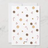 Rustikaler Kranz Elegantes Weihnachtsfest - Kunden Feiertagskarte (Rückseite)