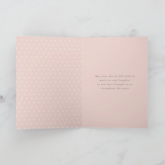 Rustikaler Kranz-Geburtstag Karte (Innenseite)