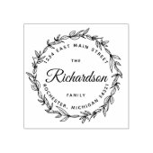 rustikaler Kranz Gummistempel (Prägung)