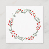 Rustikaler Kranzrahmen niedlich Weihnachten Begleitkarte (Vorderseite)