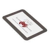 Rustikaler Krebs speichert das Datum-Magnet Magnet (Rechte Seite)