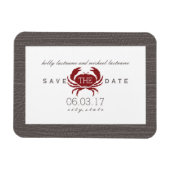 Rustikaler Krebs speichert das Datum-Magnet Magnet (Horizontal)