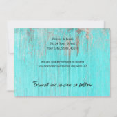 Rustikaler Kuh Skull Boho Aquamariner Western Sonn Save The Date (Rückseite)