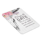 Rustikaler Kuhschädel Boho Blütenstaub Ändern das Magnet (Rechte Seite)