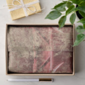 Rustikaler Kuhschädel Brown Beige Textur Grunge Seidenpapier (Geschenk)