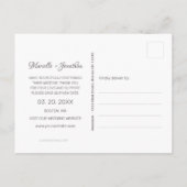 Rustikaler Kuhschädel Rosa Blüte Änderung Datum Ankündigungspostkarte (Rückseite)