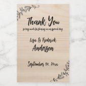 Rustikaler Kundenwunsch von Couple Weinetikett (Einzelnes Label)