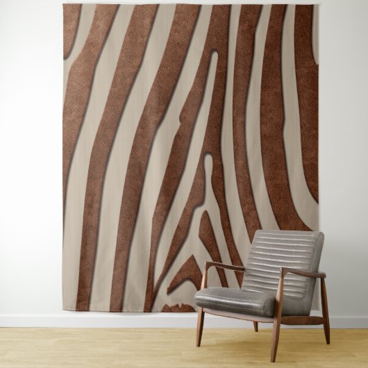 Rustikaler Kupfer-Look Tierdruck Wandteppich (Beispiel)