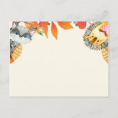 Rustikaler Kürbis Bringen Sie ein Buch Einladungspostkarte (Rückseite)