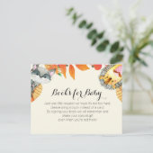 Rustikaler Kürbis Bringen Sie ein Buch Einladungspostkarte (Stehend Vorderseite)