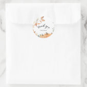 Rustikaler Kürbis Danke Stickers (Tasche)