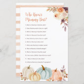 Rustikaler Kürbis, der Mama das beste Spiel kennt (Vorne/Hinten)