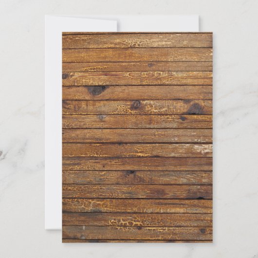 Rustikaler Kürbis Einladung (Rückseite)