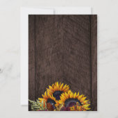 Rustikaler Kürbis Erntedank Abendessen Einladung (Rückseite)