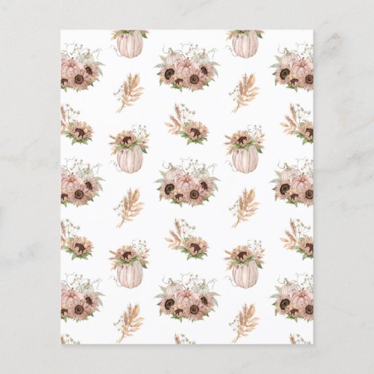 Rustikaler Kürbisfall im Brautparty der Liebe (Rückseite)