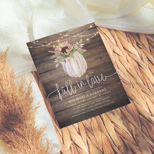 Rustikaler Kürbisfall im Brautparty der Liebe