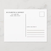 Rustikaler Kürbisherbst Save the Date Ankündigungspostkarte (Rückseite)