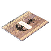 Rustikaler Küstenwachs Gelber Name Nautiker Notizblock (Linke Seite)