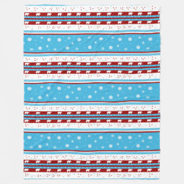 Rustikaler Land-Winter in Aqua Blau und Marsala Fleecedecke