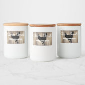 Rustikaler Landbau Frische Henne & Barnholz Lebensmitteletikett (Flaschen)