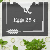 Rustikaler Landbau Frische Hühnereier Handtuch (Gefaltet)