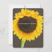 Rustikaler LandbauernhofHaus Sonnenblumen Save the Date (Rückseite)