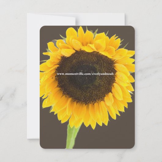 Rustikaler LandbauernhofHaus Sonnenblumen Save the Save The Date (Rückseite)