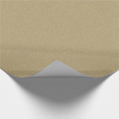 Rustikaler Landjute Braun Geschenkpapier (Ecke)