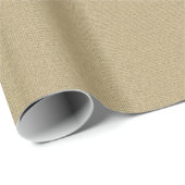 Rustikaler Landjute Braun Geschenkpapier (Rolleneckpunkt)