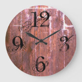 Rustikaler Landkreis Bauernhof Große Wanduhr (Vorderseite)