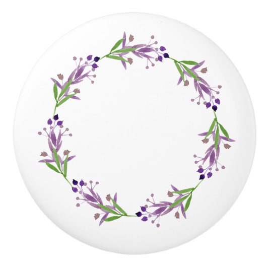 Rustikaler Landschaftskranz Keramikknauf (Vorderseite)