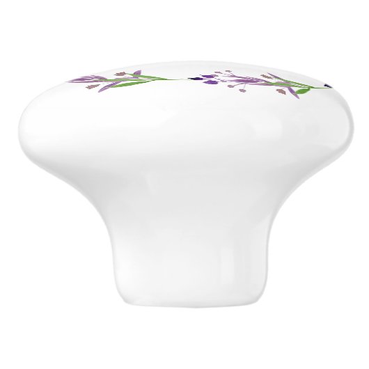 Rustikaler Landschaftskranz Keramikknauf (Seitenansicht)