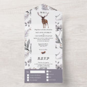 Rustikaler Landsteg Wasserfarbenfall Topaz  All In One Einladung (Innen Boden)