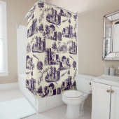 Rustikaler Landtoilette Duschvorhang (Beispiel)