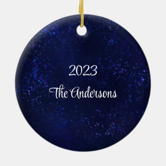 Rustikaler Lärchenkegel Keramik Ornament (Hinten)