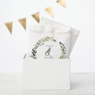Rustikaler Laubkranz Herbst Winter Hochzeit Feier Geschenktütchen