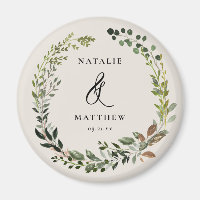 Rustikaler Laubkranz Herbst Winterhochzeit Party