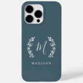 Rustikaler Laurel Script Monogram Name Case-Mate iPhone Hülle (Rückseite)