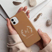 Rustikaler Laurel Script Monogram Name Case-Mate iPhone Hülle