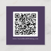 Rustikaler Lavendel-Koordinator PLUM QR-Code Detai Begleitkarte (Rückseite)