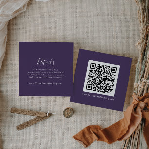 Rustikaler Lavendel-Koordinator PLUM QR-Code Detai Begleitkarte