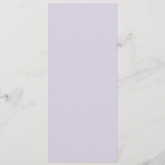 Rustikaler Lavendel | Lila Hochzeitsmenü Menükarte (Rückseite)