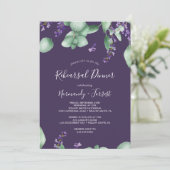 Rustikaler Lavendel | LILA PROBE Einladung (Stehend Vorderseite)